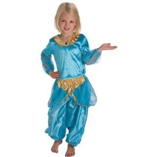 Jasmine Arabian Princess Dress up Halloween Costume Large (5 7 Yrs)