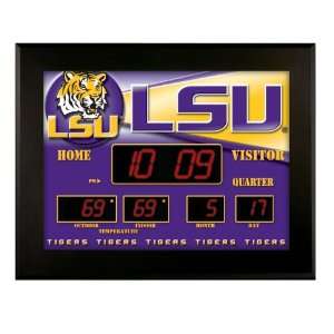  LSU Tigers Deluxe Illuminated Scoreboard: Sports 