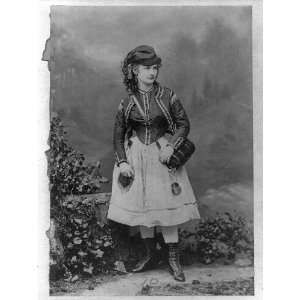  Lotta Crabtree,costume,theatrical role,c1868