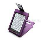 KINDLE TOUCH FLIP PURPLE LEATHER COVER CASE WITH COMPAC