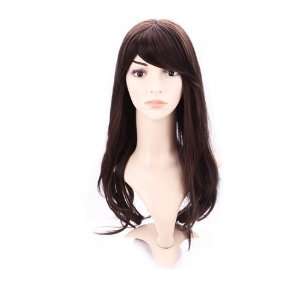   : HDE (TM) Long Dark Brown Straight/Wavy Hairstyle Wig: Toys & Games