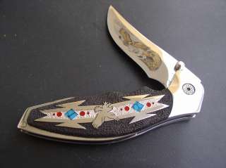 BUCK 415 DAVID YELLOWHORSE KALINGA PRO EAGLE CUSTOM KNIFE KNIVES WITH 