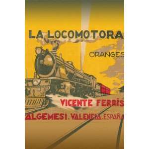  La Locomotora Oranges 16X24 Canvas