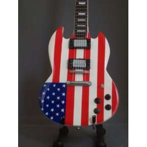  Mini Guitar KID ROCK US Flag 