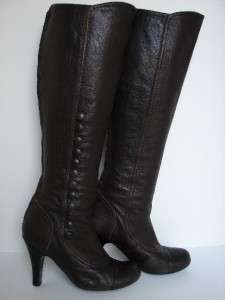 Lanvin Brown Leather Knee High Boots/Shoes Sz. 37  