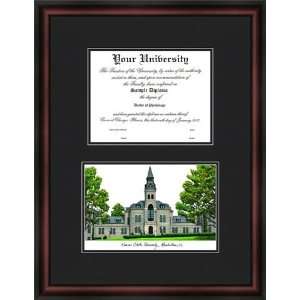   State University Diploma Frame & Lithograph Print 