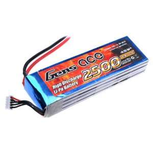    Gens ace 2500mah 4S1P 14.8V 25C Lipo battery pack Toys & Games