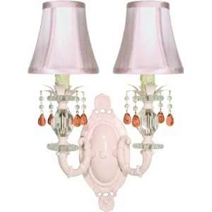  Lily Double Sconce   Pink