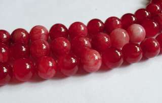 10mm Red Kunzite Gemstone Round Loose Bead 15  