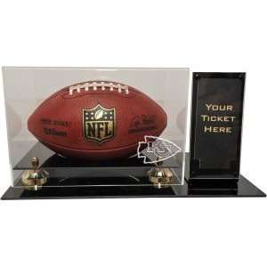  Kansas City Chiefs Deluxe Football Display with Ticket 