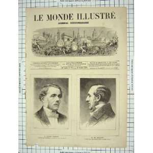  1872 Portrait Victor Lefranc Goulard Old Print