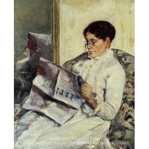 Portrait of a Lady Reading Le Figaro