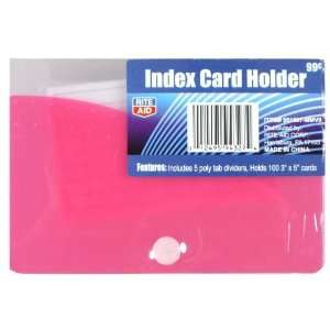  New Index Card Holder with Tab Dividers Case Pack 24 