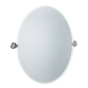  Marina Large Oval Bathroom Mirror   Satin Nickel: Home 