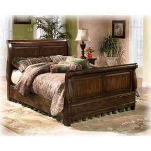  Larchmont Brown Queen Sleigh Bed Larchmont Rustic Bedroom 