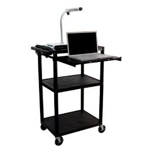  Plastic AV Cart with Laptop Shelf