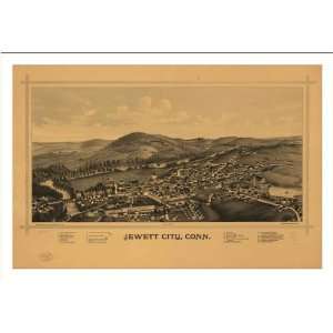  Historic Jewett City, Connecticut, c. 1889 (M) Panoramic 