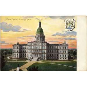   Postcard State Capitol Building   Lansing Michigan: Everything Else