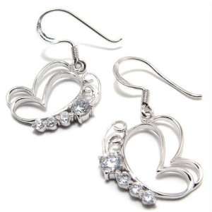   925 Sterling Silver Earrings for Womans Fashion 