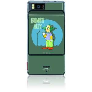   Skin for DROID X   Krusty   Funny Guy Cell Phones & Accessories