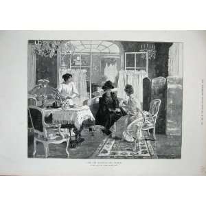 1893 Tea Scandal Ladies Salon Des Champs Elysees France 