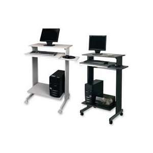 as 1 EA   Space saving fixed height workstation accommodates computer 