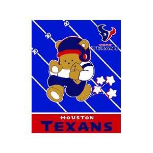  NFL Houston Texans Baby Afghan / Throw Blanket