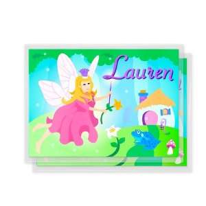 Set of 2 Kids Personalized Refrigerator Magnets Girls Fairies:  