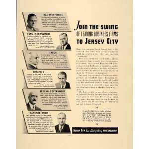 1938 Ad Jersey City NJ Business Industry Development 
