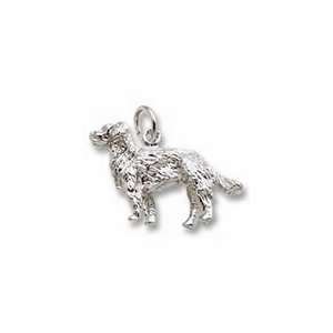  Gldn Retriever, Dog Charm   Sterling Silver: Jewelry