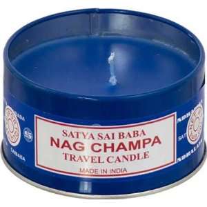 Satya Sai Baba Nag Champa Travel Candle Tin 