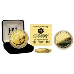  Clemson University 24KT Gold Coin 