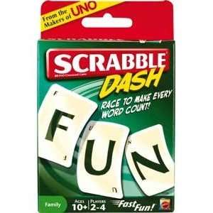  Mattel Scrabble Dash Card Game: Toys & Games