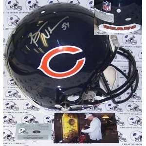 Brian Urlacher Signed Chicago Bears Authentic Helmet:  