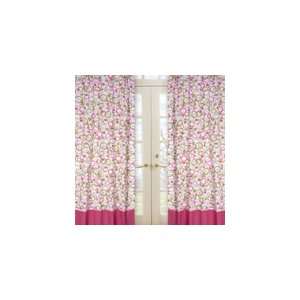    Circles Pink and Green Window Treatment Panels   Set of 2: Baby