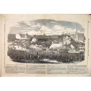  Manchester Liverpool Agriculture Haymarket Print 1852 