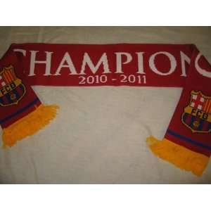  F.C. Barcelona Scarf Champions 2011 Official Merchandise 