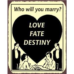  Who Will You Marry Vintage Metal Art Fate Reading Retro 