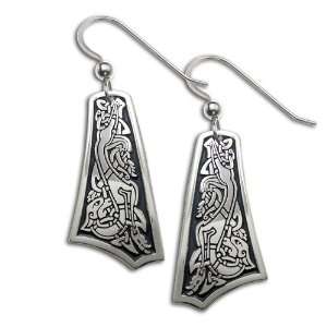   The Goddess Hounds Celtic Earrings. Made in USA Celtic Lady Jewelry