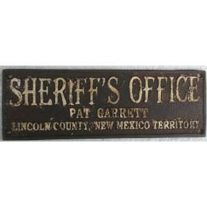  Sheriff Pat Garrett Lincoln County New Mexico Plaque Sign 