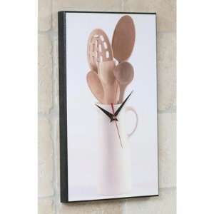  Wooden Spoons Wall Clock: Home & Kitchen