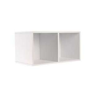  30 Two Section Storage Cube in White   Organize it All 
