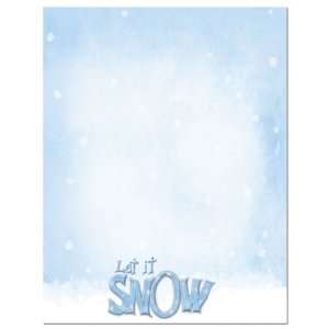  Let It Snow Christmas Letterhead & Flyer Paper