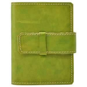  Lime Green Leather Refillable Journal