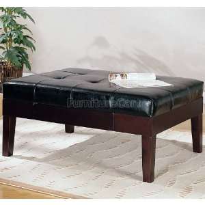  Coaster Furniture Contemporary Faux Leather Ottoman 500905 