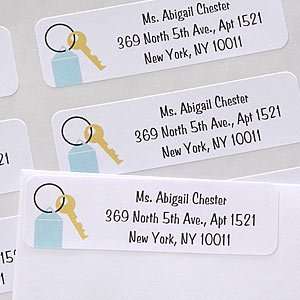    House Key Personalized Return Address Labels