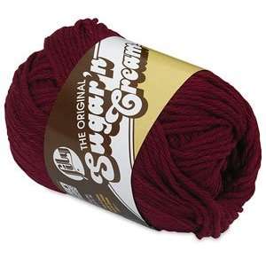   Yarn   Wine, 2frac12; oz, Sugar N Cream Yarn: Arts, Crafts & Sewing