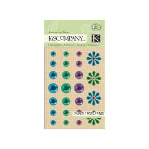 K & Co Adhesive Gems Cool Flower (Pack of 3)