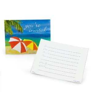   Party By Creative Converting Tropical Vacation Invitations (8 count