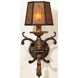  Fine Art Lamps 406850, Epicurean Candle Mica Glass Wall 